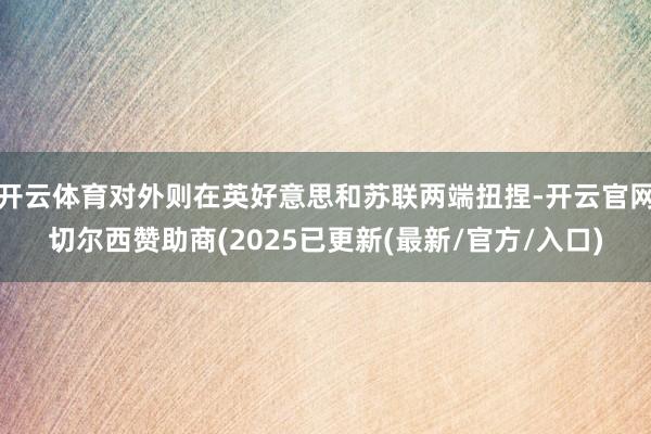 开云体育对外则在英好意思和苏联两端扭捏-开云官网切尔西赞助商(2025已更新(最新/官方/入口)