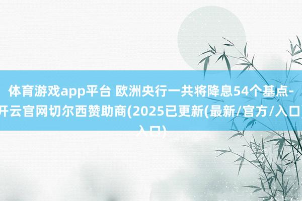 体育游戏app平台 欧洲央行一共将降息54个基点-开云官网切尔西赞助商(2025已更新(最新/官方/入口)