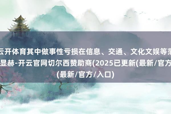云开体育其中做事性亏损在信息、交通、文化文娱等范畴带动显赫-开云官网切尔西赞助商(2025已更新(最新/官方/入口)